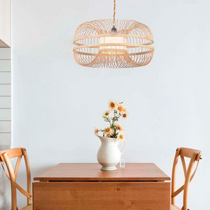 Lámpara colgante japonesa de bambú "KAIZEN" (9)