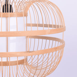Lámpara colgante japonesa de bambú "KAIZEN" - Barcelona Led-Decoración