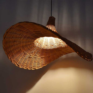 Lámpara colgante de mimbre "Tien" - Barcelona Led-Decoración
