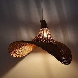 Lámpara colgante de mimbre "Tien" - Barcelona Led-Decoración