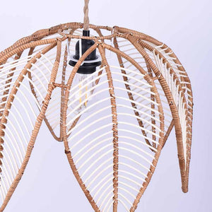 Lámpara colgante de ratán en forma de flor "BINTAN" (19)