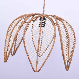 Lámpara colgante de ratán en forma de flor "BINTAN" (20)