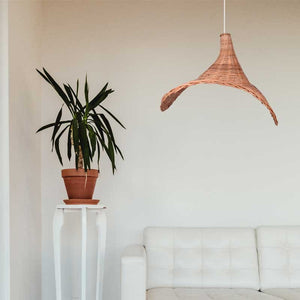 Lámpara colgante de mimbre "Tien" (17)