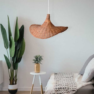 Lámpara colgante de mimbre "Tien" - Barcelona Led-Decoración