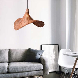 Lámpara colgante de mimbre "Tien" - Barcelona Led-Decoración