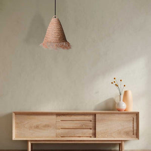 Lámpara colgante de fibras naturales "NAM" - Barcelona Led-Decoración
