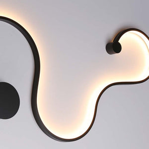 Aplique de pared moderno "WAVE" - 40W - 2800K - Barcelona Led-Decoración
