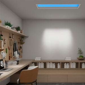 Panel LED "Blue Skylight" efecto cielo - Daylight - 95W - 120x30cm (2)