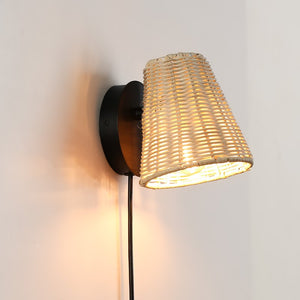Aplique de pared de mimbre "BLIND" (6)