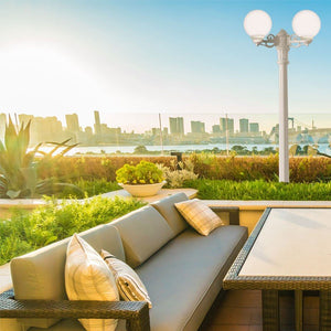 Farola doble LED exterior FUMAGALLI "GIGI BISSO GLOBE" 2xE27 - Barcelona Led-