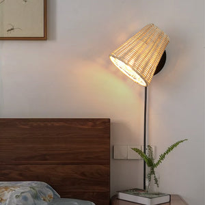 Aplique de pared de mimbre "BLIND" (15)