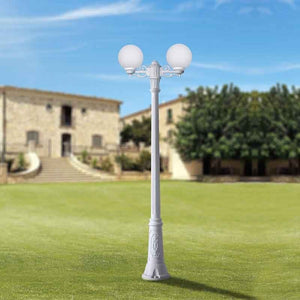 Farola doble LED exterior FUMAGALLI "GIGI BISSO GLOBE" 2xE27 - Barcelona Led-