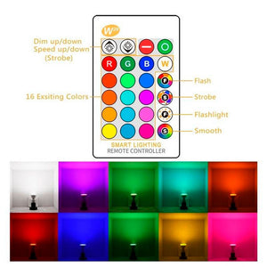 Bombilla LED GU10 RGBW inteligente - 5W - Con control remoto (3)