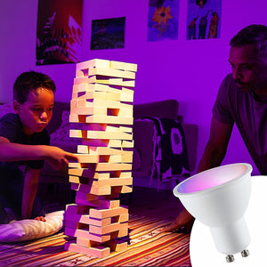 Bombilla LED GU10 RGBW inteligente - 5W - Con control remoto (5)