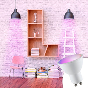 Bombilla LED GU10 RGBW inteligente - 5W - Con control remoto (10)