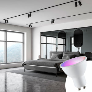 Bombilla LED GU10 RGBW inteligente - 5W - Con control remoto (13)