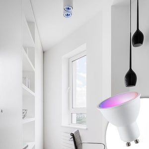 Bombilla LED GU10 RGBW inteligente - 5W - Con control remoto - Barcelona Led-