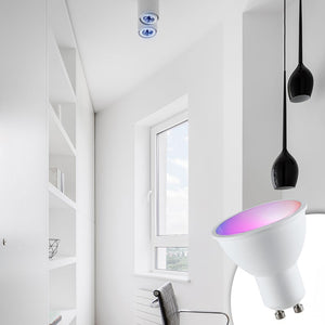 Bombilla LED GU10 RGBW inteligente - 5W - Con control remoto (14)