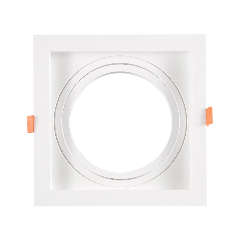 Aro downlight cuadrado tipo cardan para bombilla QR111 ó AR111 - Corte 155 x 155 mm