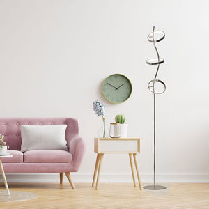 Lámpara de pie LED de aluminio "GARLAND HOLLYWOOD" - 15W - Luz cálida (5)