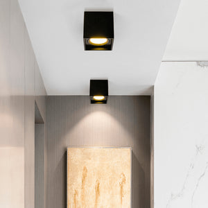 Aplique de techo cuadrado de policarbonato - Orientable - GU10 - Barcelona Led-Decoración
