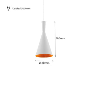 Lámpara colgante metal "Solvang" (44)