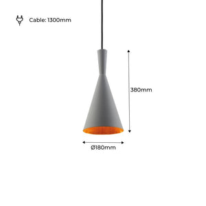 Lámpara colgante metal "Solvang" (46)