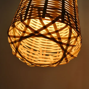 Lámpara colgante de mimbre "Boa" - Barcelona Led-Decoración