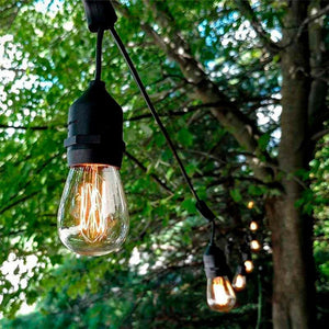 Guirnalda exterior conectable en serie - IP65 - 6,5 metros - 10 x E27 - Barcelona Led-