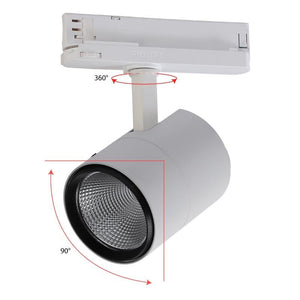 Foco LED para carril trifásico CCT 42W - CRI 95 - Driver Philips Xitanium integrado - Barcelona Led-