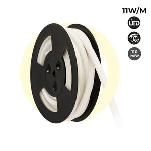 Neón LED flexible 24V DC - 12x12mm - 10 metros - Kit completo - 11W/m - IP67 - Curvatura vertical (29)