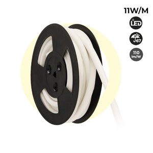 Neón LED flexible 24V DC - 12x12mm - 10 metros - Kit completo - 11W/m - IP67 - Curvatura vertical (29)