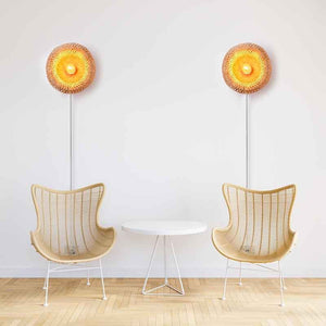 Aplique de mimbre con enchufe "Round" (9)