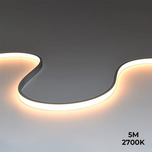 Neón LED flexible 24V DC - 5x11mm - 5 metros - Kit completo - 11W/m - 320ch/m - IP67 - Curvatura vertical (5)
