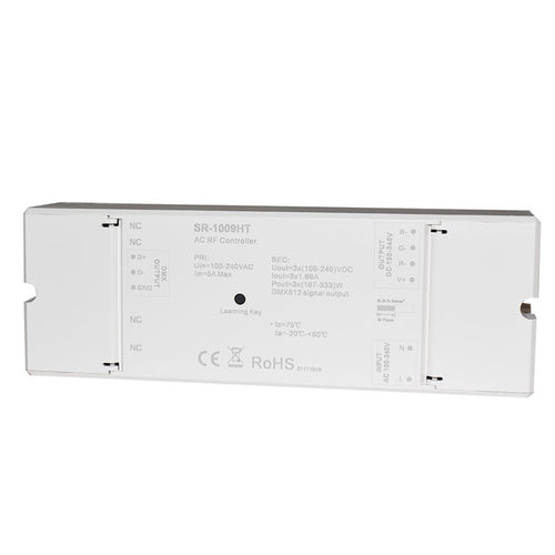 Ελεγκτής MONOCOLOUR/RGB dimmer 230V - 3 κανάλια - 1.6A/κανάλι - Δέκτης RF/DMX SUNRICHER - Perfect RF