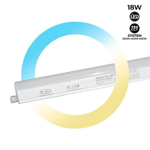 Regleta LED bajo mueble T5 - 150 cm - 18W opal - CCT - Barcelona Led-