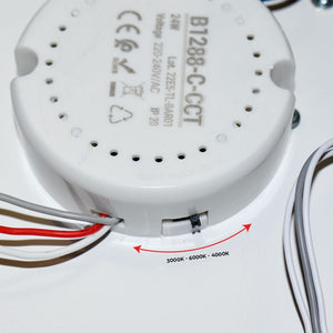 Plafón cuadrado de superficie LED BASIC CCT - 24W - IP20 (9)