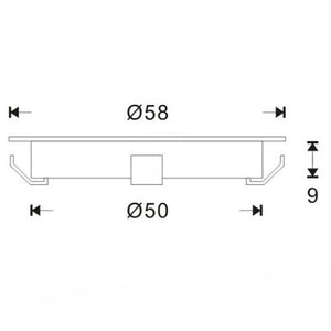 Kit 6 focos LED RGB empotrables en suelo Ø58x9mm 0,5W 12V-DC IP67 (8)