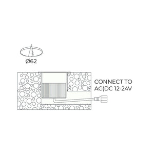Foco LED empotrable en suelo - 10W - IP67 - Blanco Cálido - Barcelona Led-