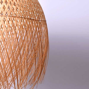 Lámpara colgante de ratán "JAVA" - Barcelona Led-Decoración