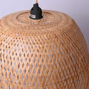 Lámpara colgante de ratán "JAVA" - Barcelona Led-Decoración