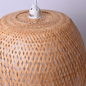 Lámpara colgante de ratán "JAVA" - Barcelona Led-Decoración