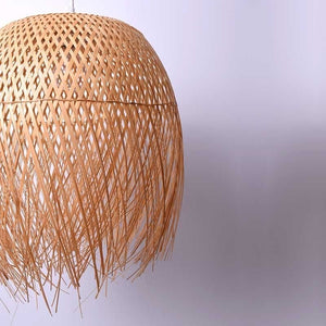 Lámpara colgante de ratán "JAVA" - Barcelona Led-Decoración