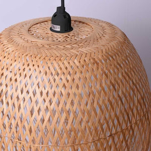 Lámpara colgante de ratán "JAVA" - Barcelona Led-Decoración