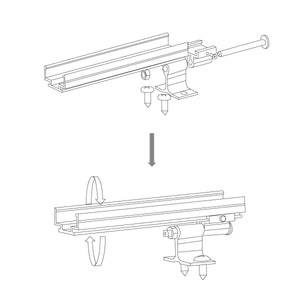 Perfil de aluminio basculante para bañador LED flexible - 1 metro (11)