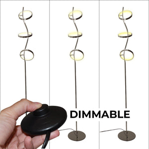 Lámpara de pie LED de aluminio "GARLAND HOLLYWOOD" - 15W - Luz cálida - Barcelona Led-Decoración