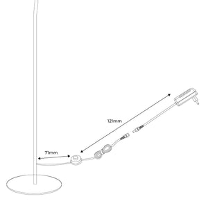 Lámpara de pie LED de aluminio "GARLAND HOLLYWOOD" - 15W - Luz cálida (14)
