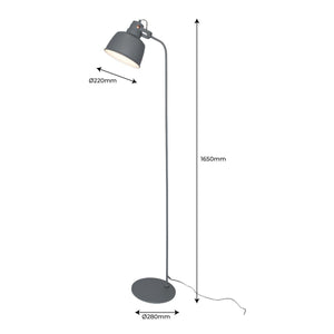 Lámpara de pie nórdica "KUKKA" 165cm (12)