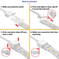 Conector inicio tira LED estanco 10mm - 2 pines - IP68 5