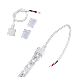 Conector inicio tira LED estanco 10mm - 2 pines - IP68 - Barcelona Led-Accesorios